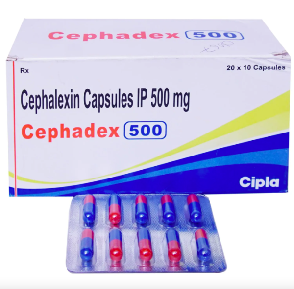 Box of Generic CEPHALEXIN 500mg Capsules