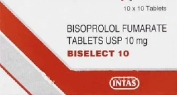 Box of generic Bisoprolol 10mg Tablet