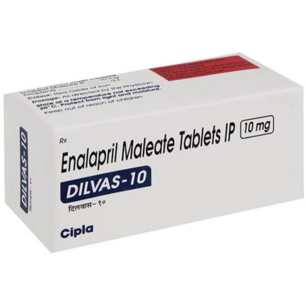 A box of Enalapril 10 mg Tablet