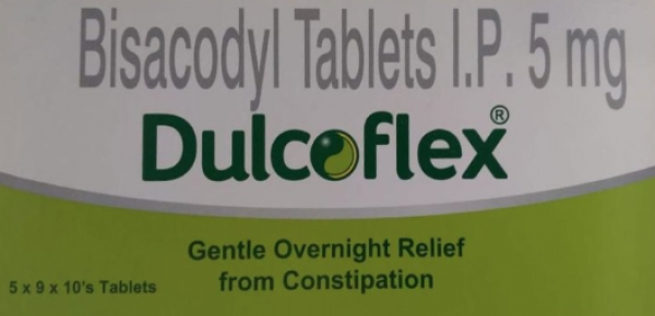 Box and a blister of generic Bisacodyl 5mg Tablet