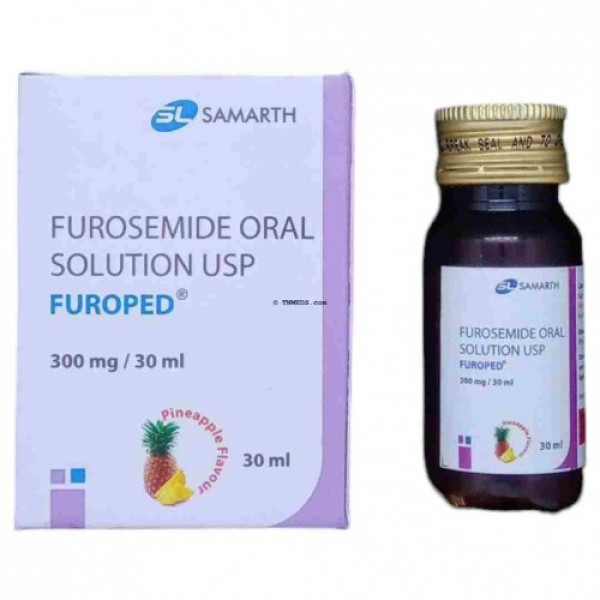 A box and a bottle of generic Oral Solution of Furosemide (10 mg/ml) 