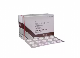 Amlodipine 5mg + Atenolol 25mg Tablet