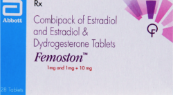 A pack of 28 tablets of Estradiol (1mg) + Estradiol (1mg) + Dydrogesterone (10mg)