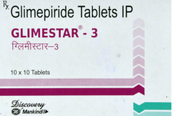 A box of generic Amaryl 3 mg Tablets - Glimepiride