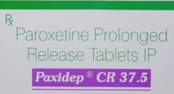 Box of generic Paroxetine Hydrochloride 37.5mg tablets