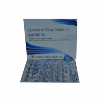 Box and blister strips of generic clomiphene citrate 25mg tablet