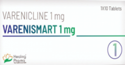 A pack of generic Varenicline 1mg Pill