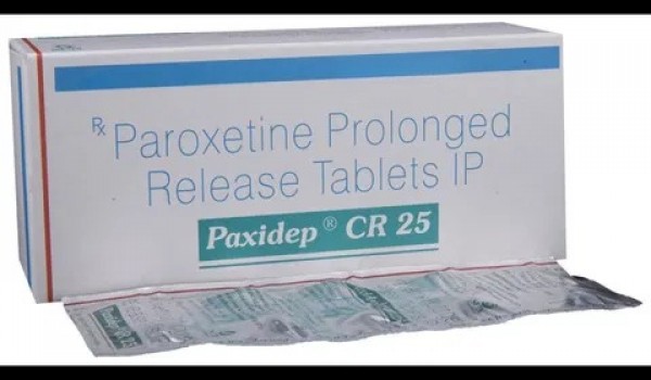 Box of generic Paroxetine Hydrochloride 25mg tablets