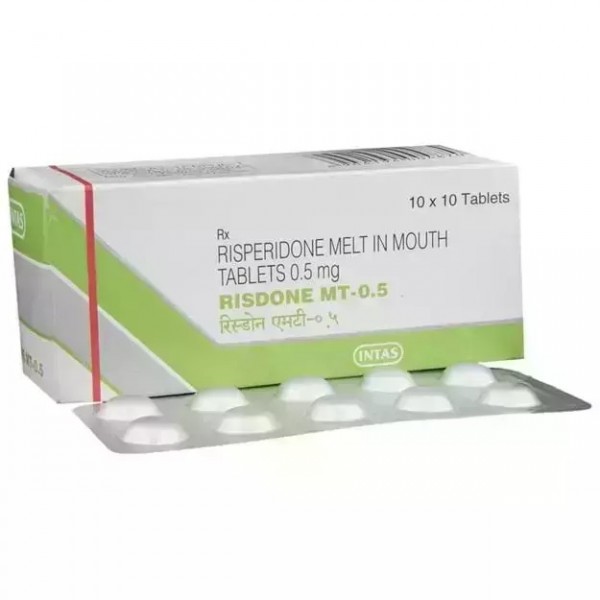 A pack of Risperidone (0.5mg) Generic Tablet