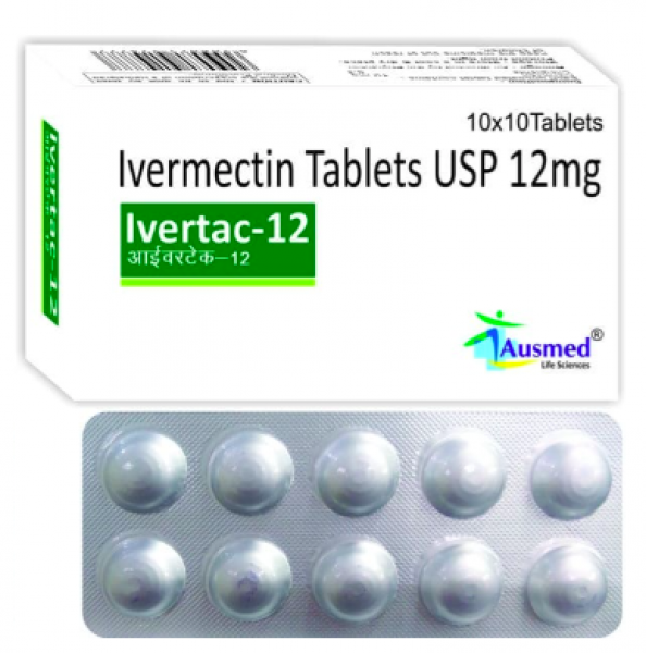 Box pack of generic Ivermectin 12 mg Tablet