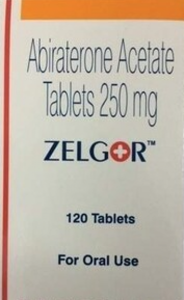 A box of Abiraterone Acetate 250mg tablets. 